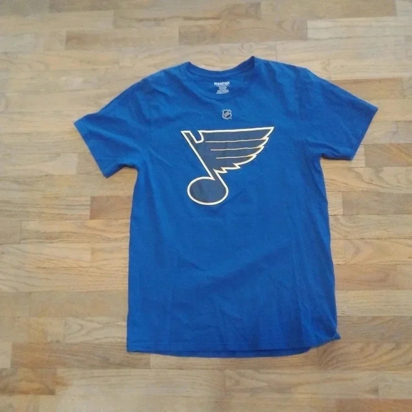 St. Louis Blues Hockey Colton Parayko NHL Reebok T-Shirt Men's Small Medium - Picture 2 of 7